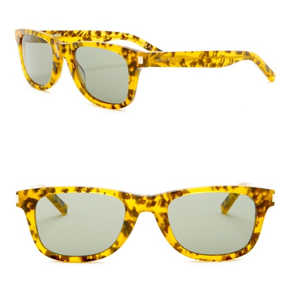 Saint Laurent Accessories - SAINT LAURENT leopard print wayfarer sunglasses